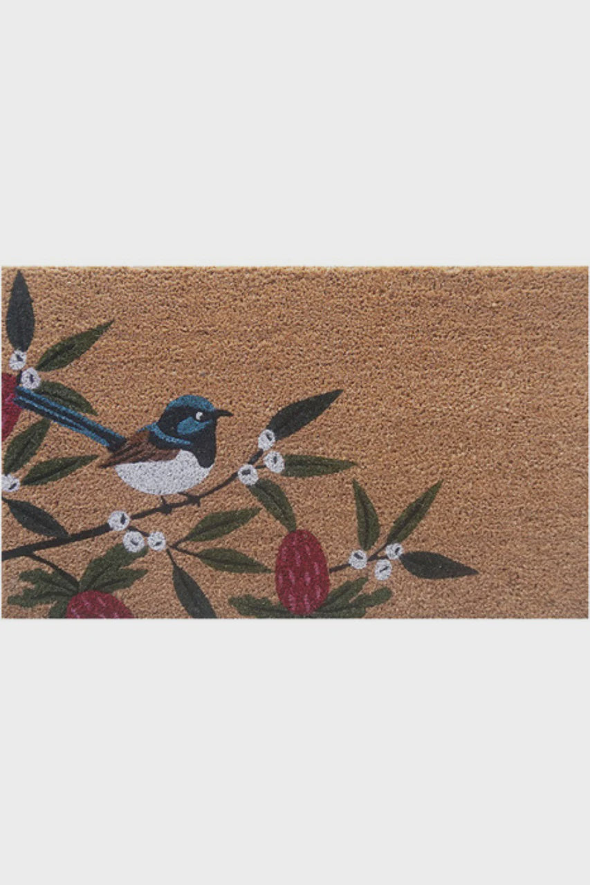 DOORMAT BLUE WREN 45X75