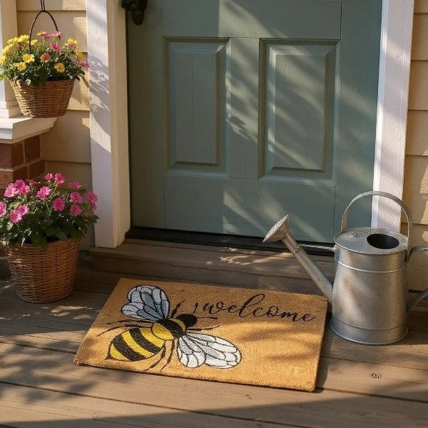 Doormat Welcome Bee 45x75