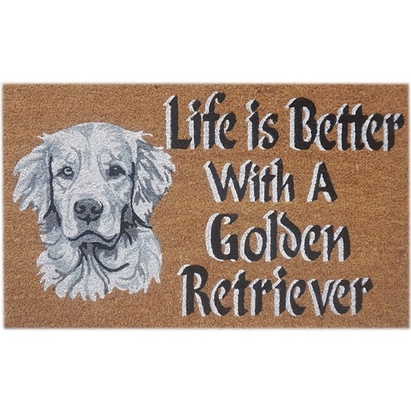 Doormat Life is Better Retriever
