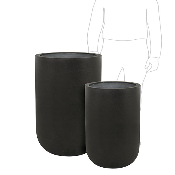 Metrolite Tall U Pot - Blackstone