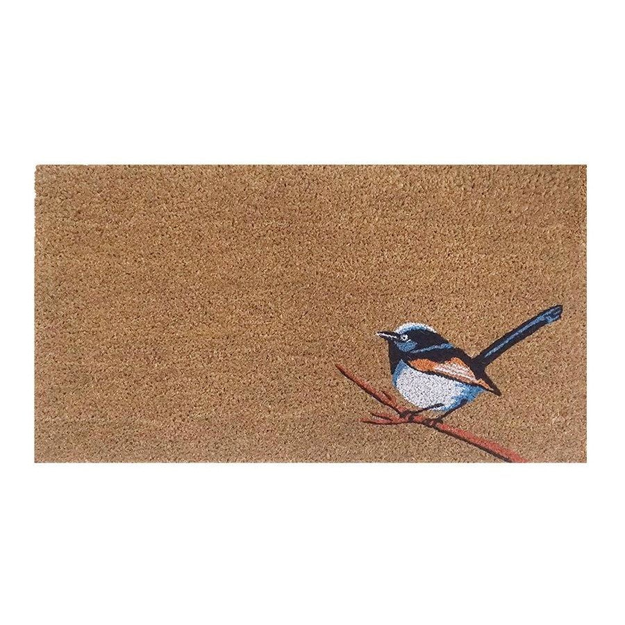 Doormat Blue Wren On Branch 45x75