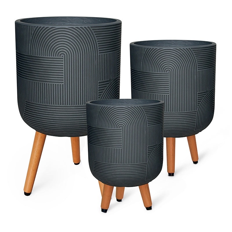 Astoria Tripod Planter Black