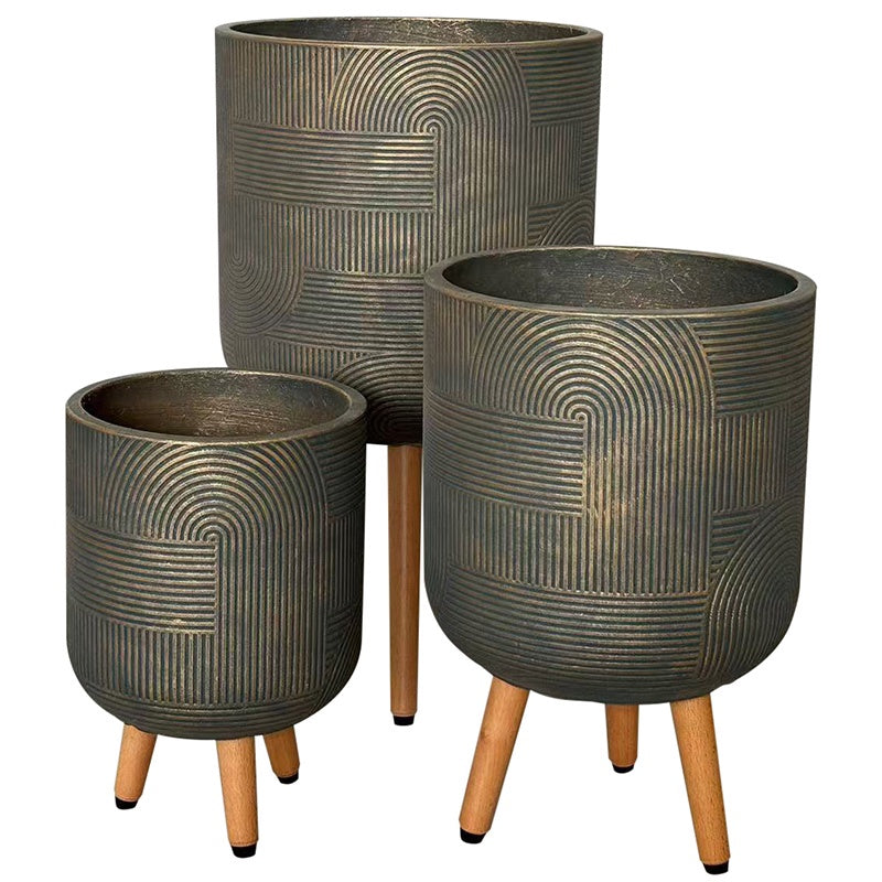 Astoria Tripod Planter Gold