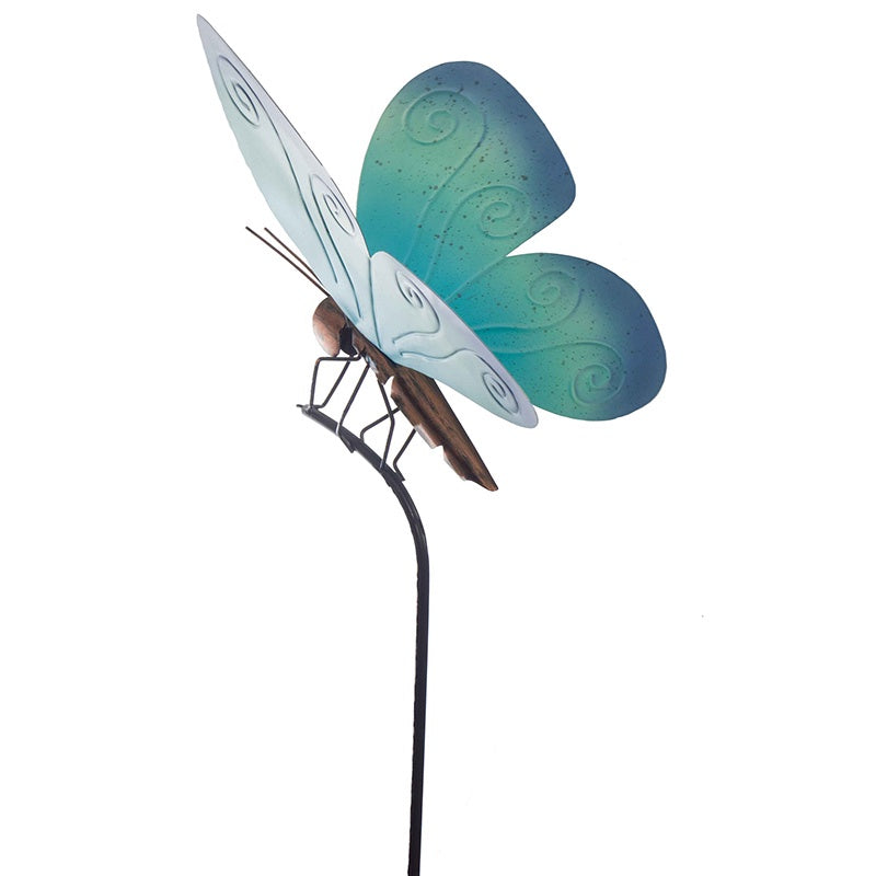 BLUE BUTTERFLY GARDEN STAKE