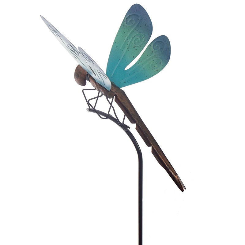 BLUE DRAGONFLY GARDEN STAKE