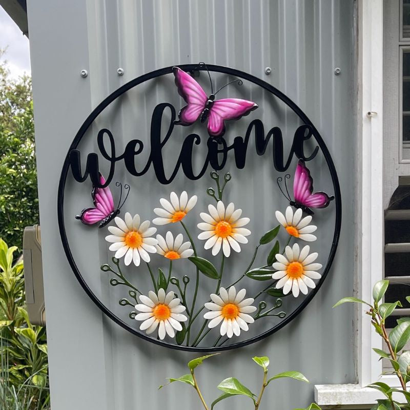 Butterfly And Daisy Welcome