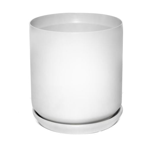 Cylinder Pot in White