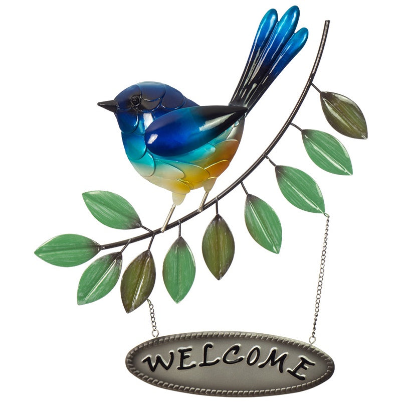 ELEGANT BLUE WREN WELCOME