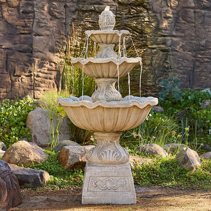 Fleur Fountain Stone