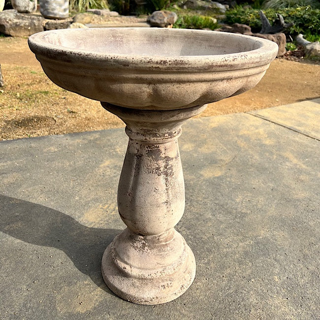 Bird Bath Palermo Antique Terracotta