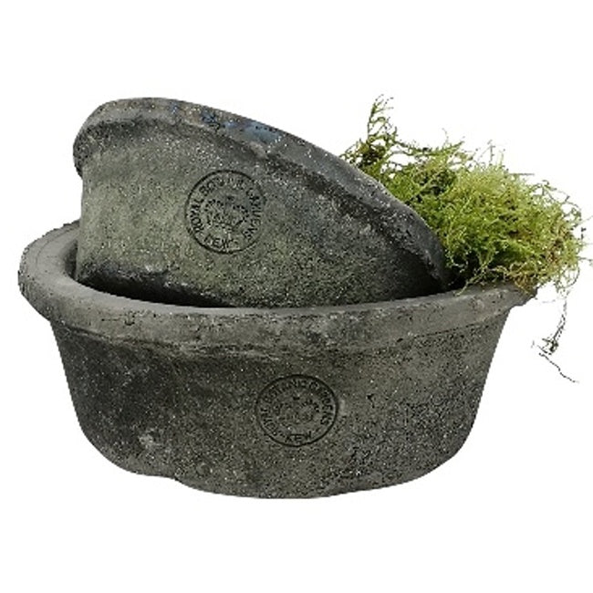 Kew Terra Dish Planter Antique Grey
