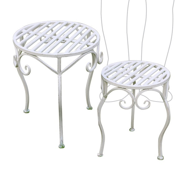 Pot Stool Round White