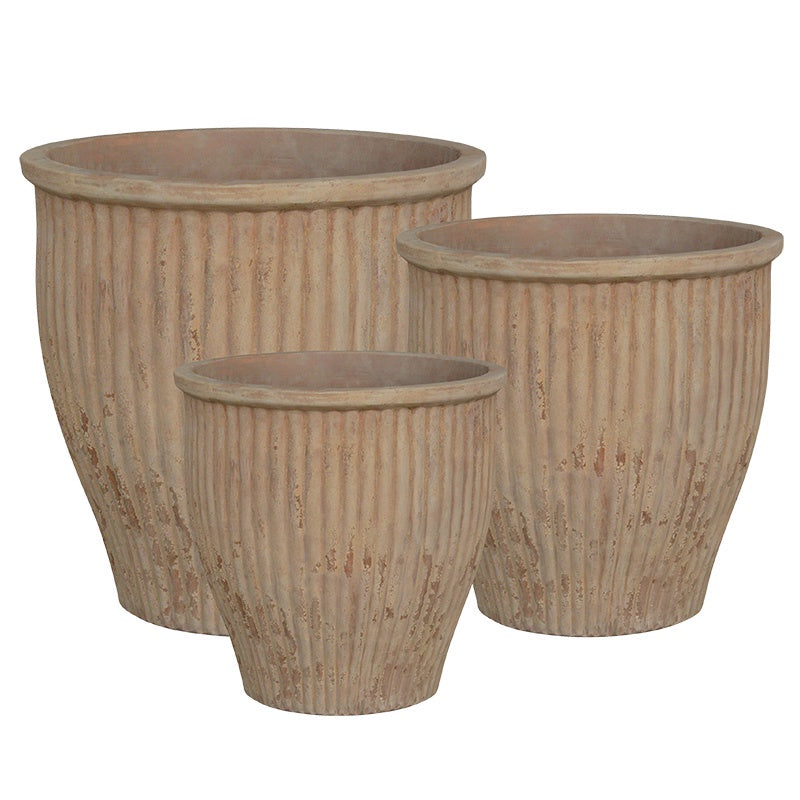 Palermo Threads Vase - Antique Terracotta