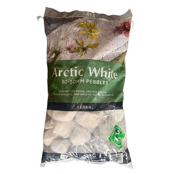 Pebbles - Arctic White 30-50mm - 12.5kg