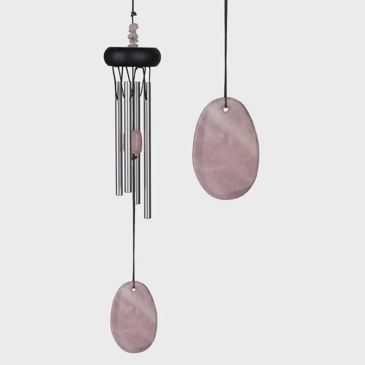 Woodstock Precious Stone Chime Rose Quartz
