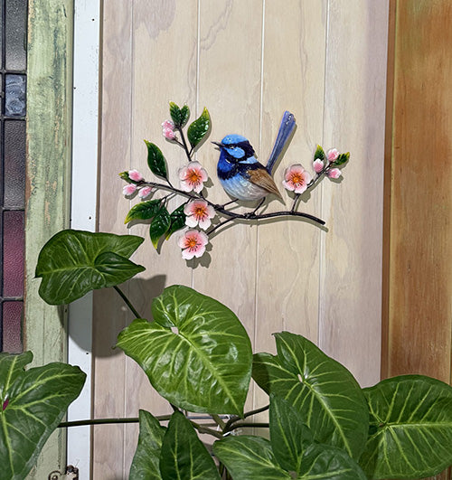 Printed Serene Blue Wren