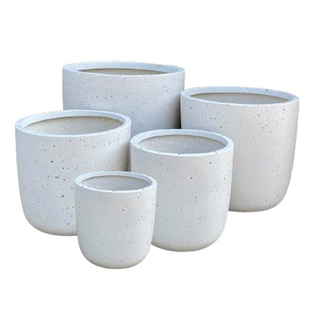 Prague Egg - Sea White Terazzo