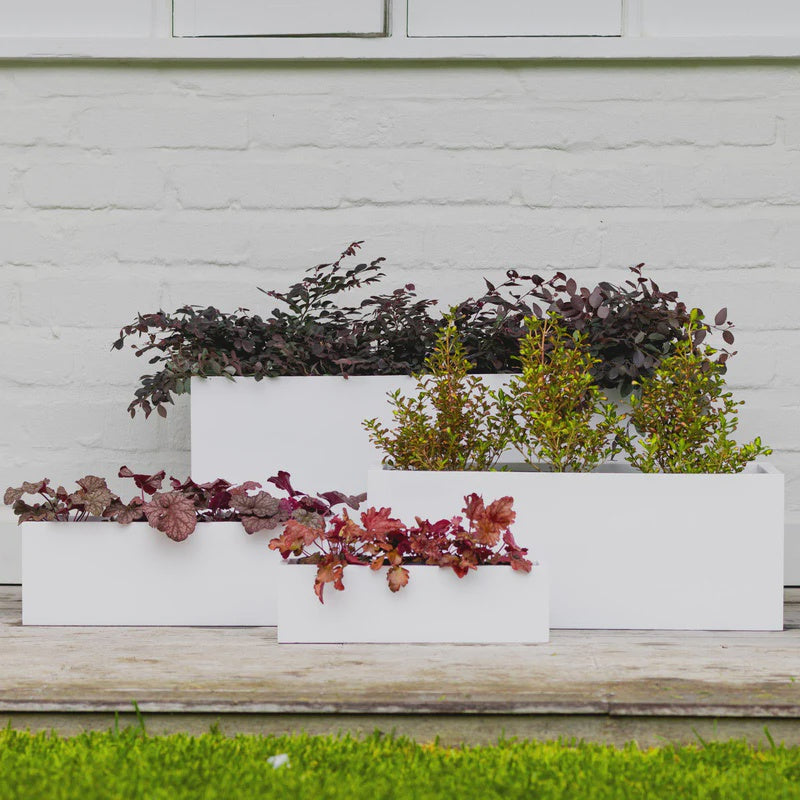 Satine Trough White