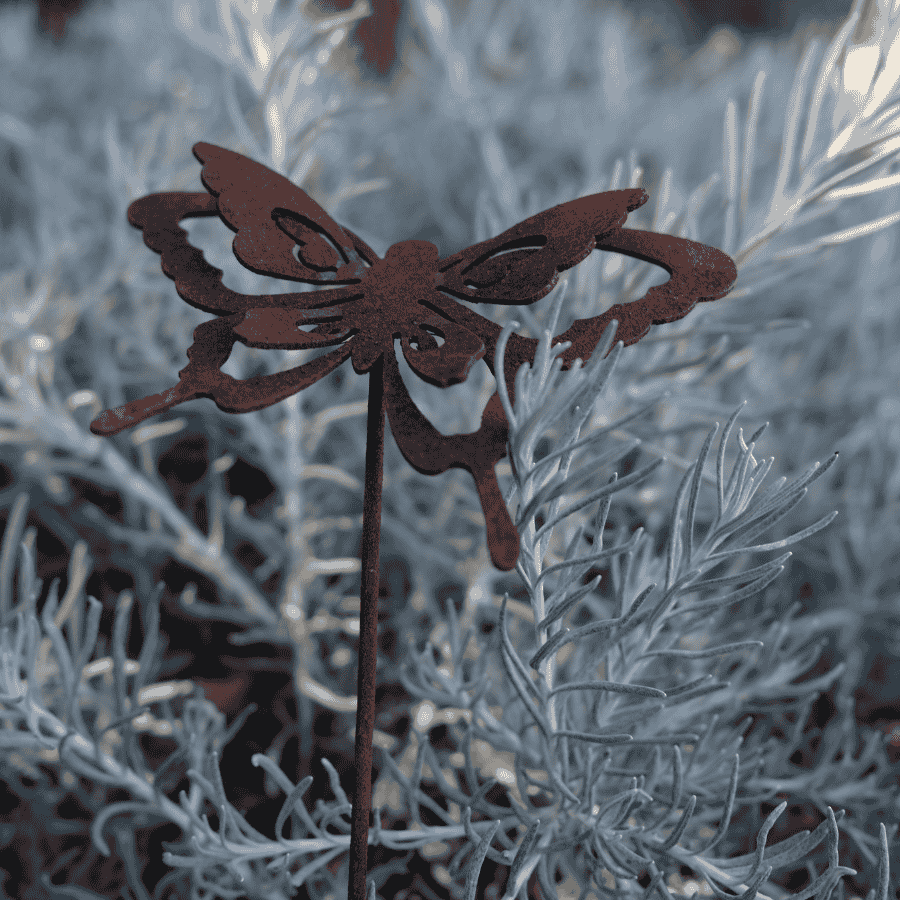 Small Rust Butterfly Stick