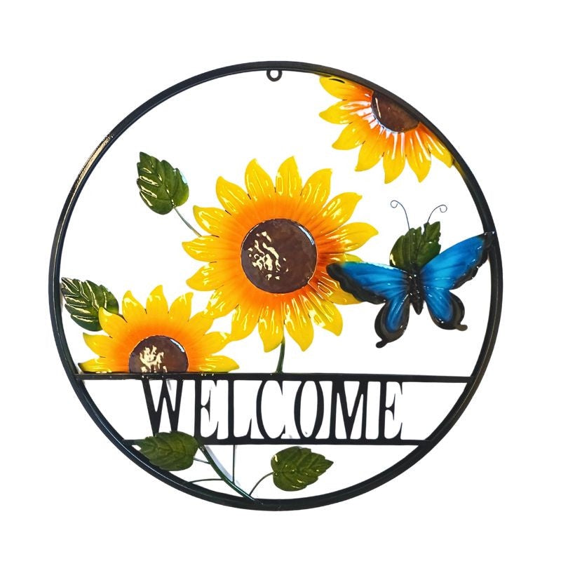 Sunflower Welcome Wall Art