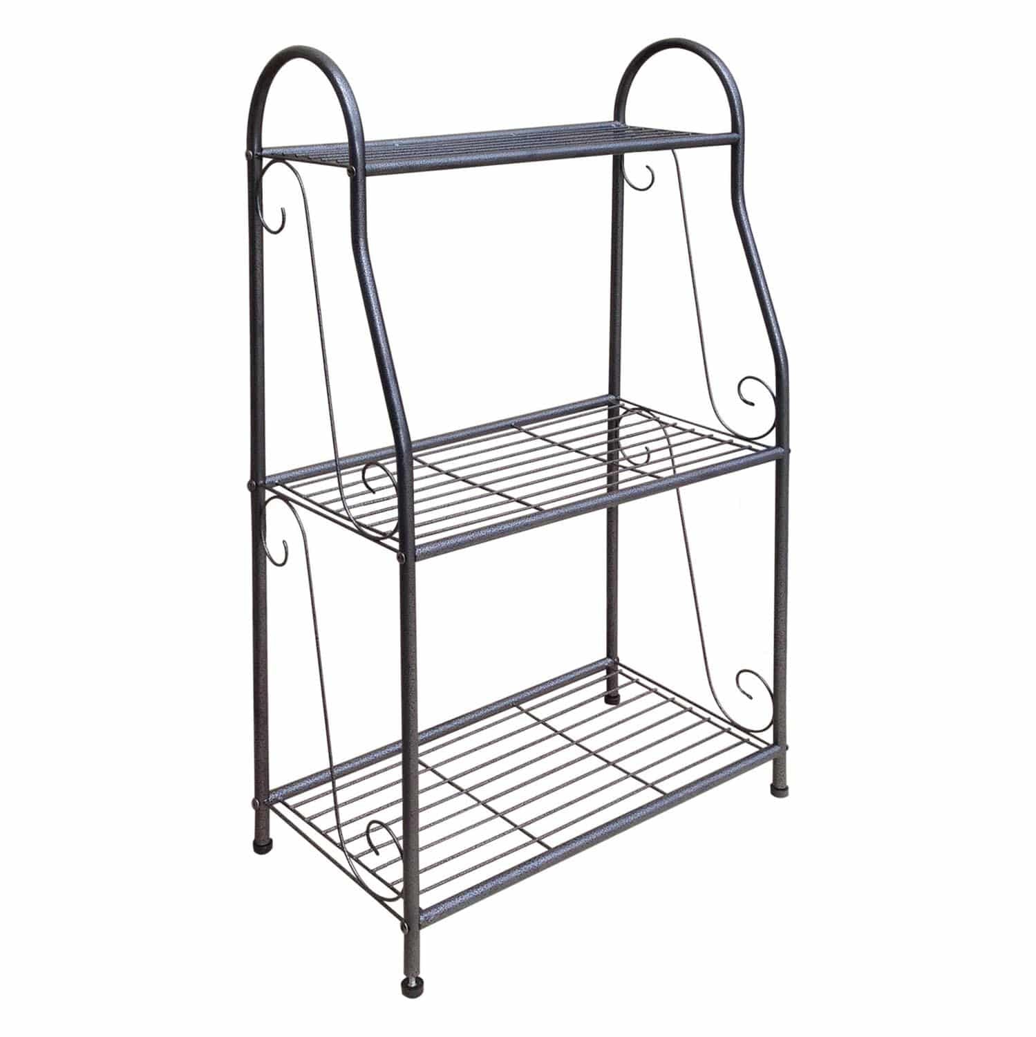 Plant Stand 3 Shelf Hammertone Finish