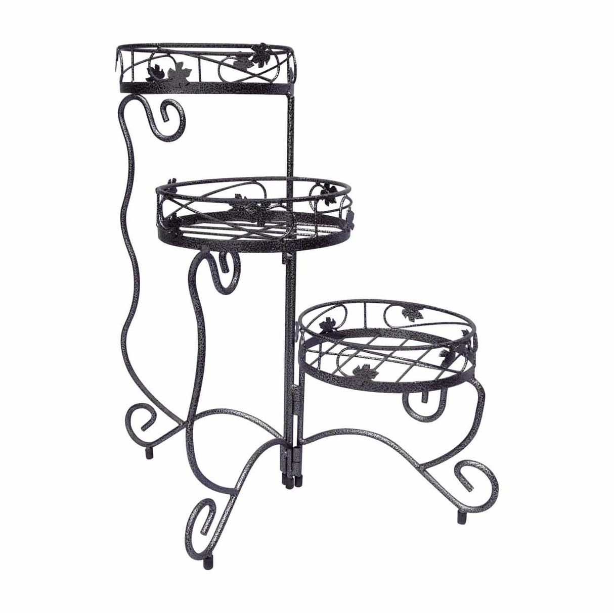 Plant Stand 3 Pots Hammertone Finish