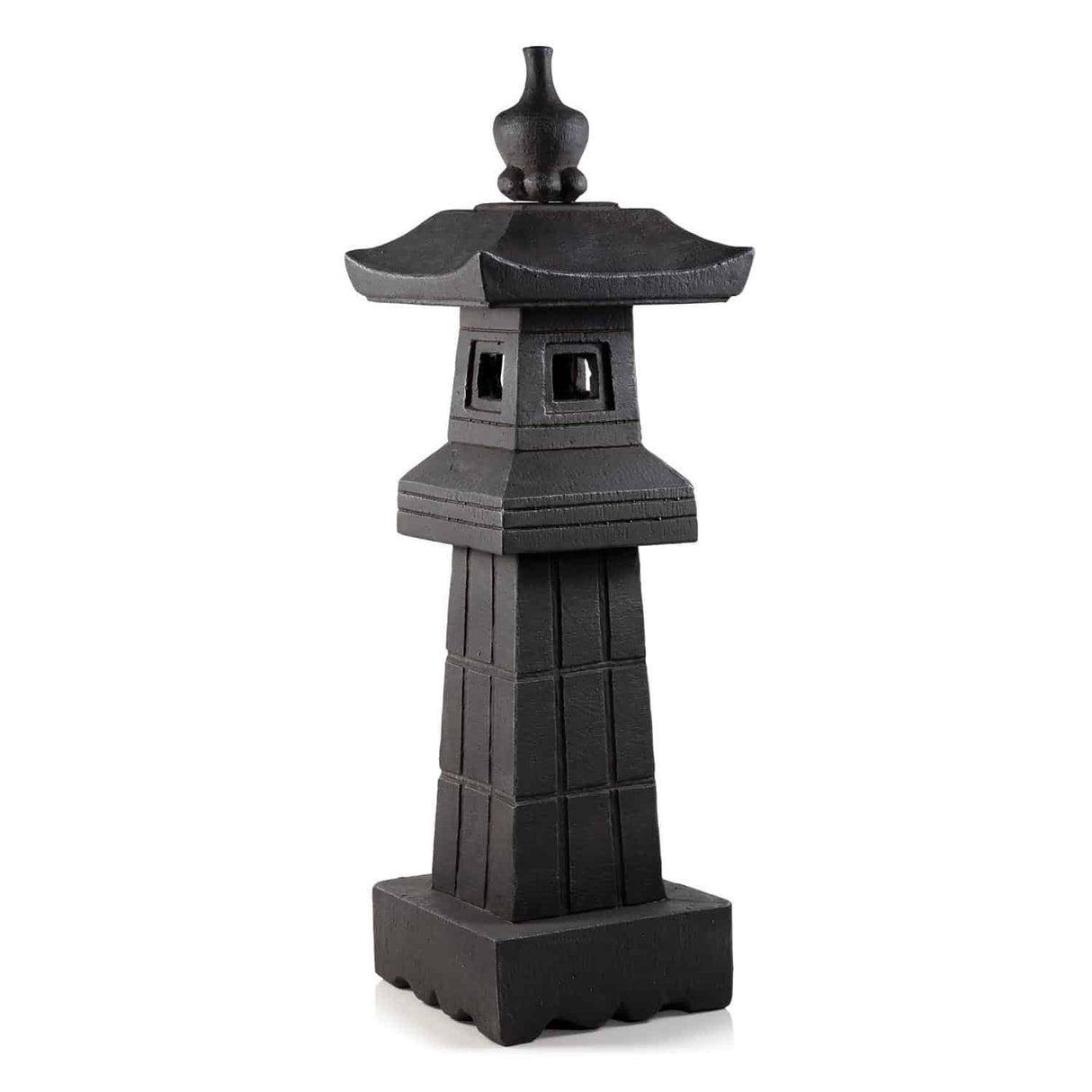 Pagoda on Pedestal – Rusted Iron Finish