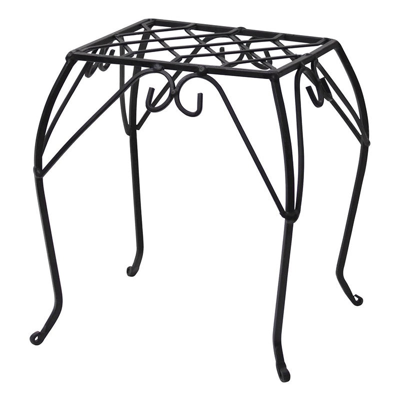 Flower Stool Sienna Square Black