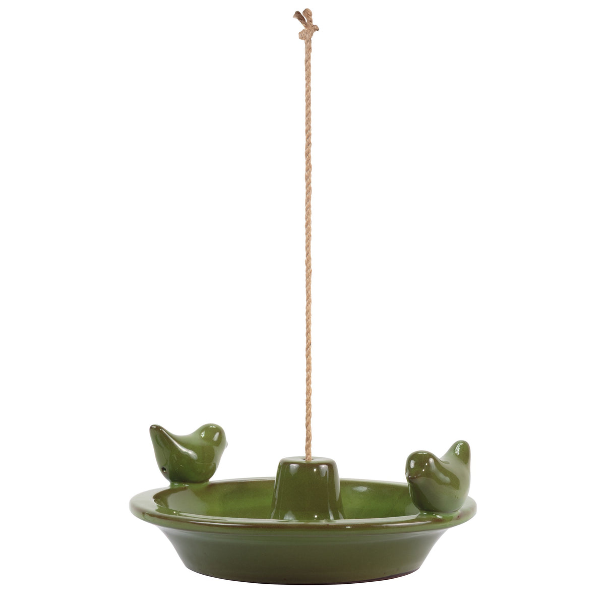 Bird Feeder Hanging Round Glazed