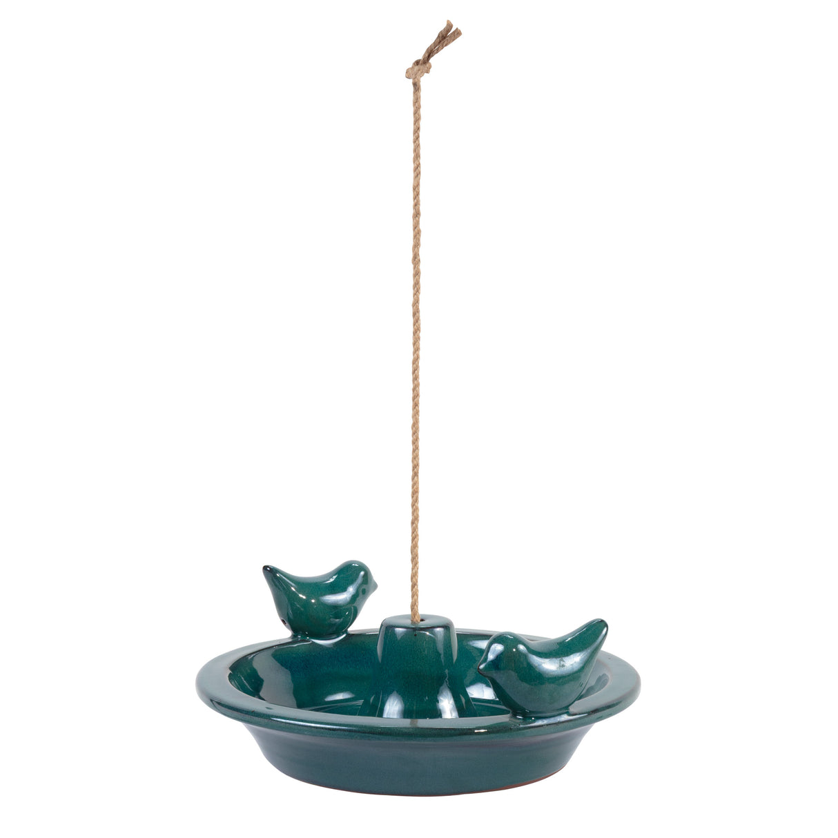 Bird Feeder Hanging Round Glazed