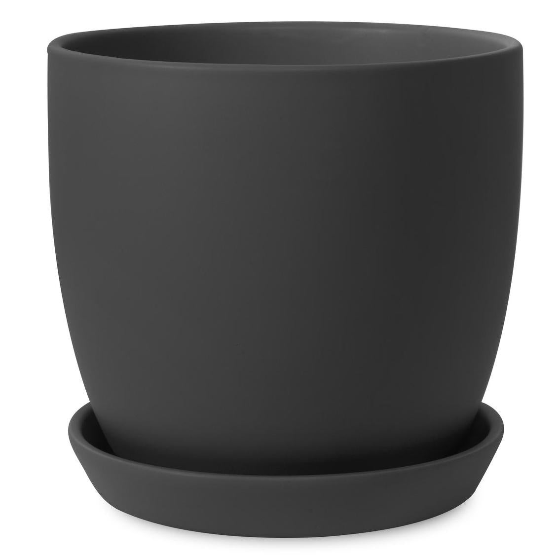 Tulip Pot Matt Black