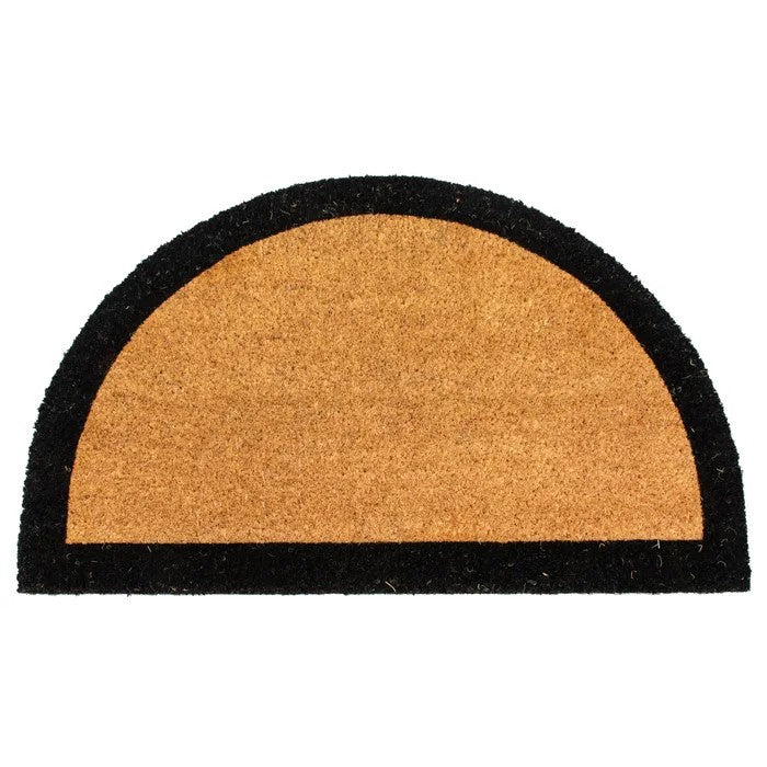 Vivaldi Black Border Coir Half Round
