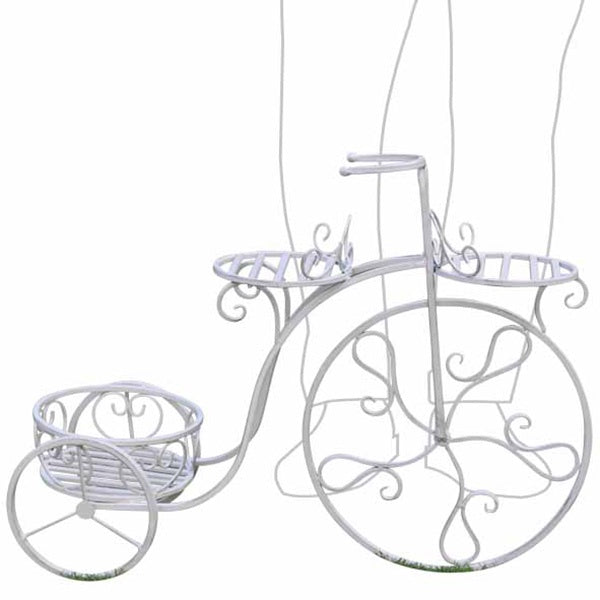 Bicycle White Plant Stand