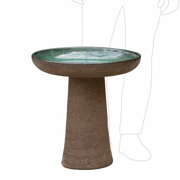 Mondo Bird Bath Graphite Aqua