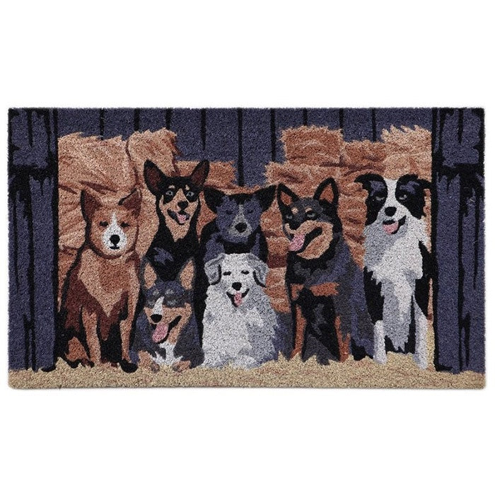Doormat Coir Barn Dogs