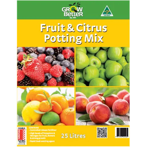 Grow Better Fruit & Citrus Potting Mix 25L