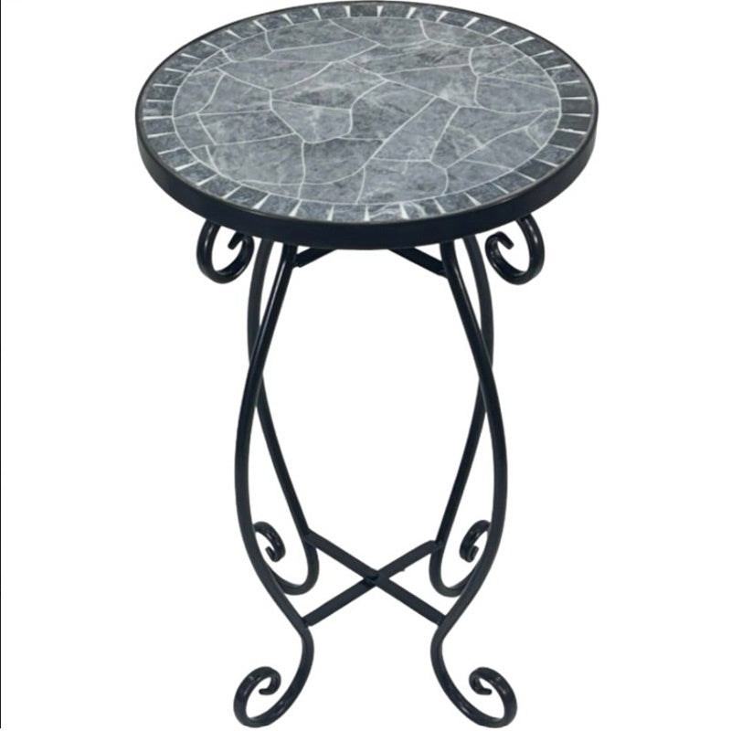Grigio Mosaic Side Table