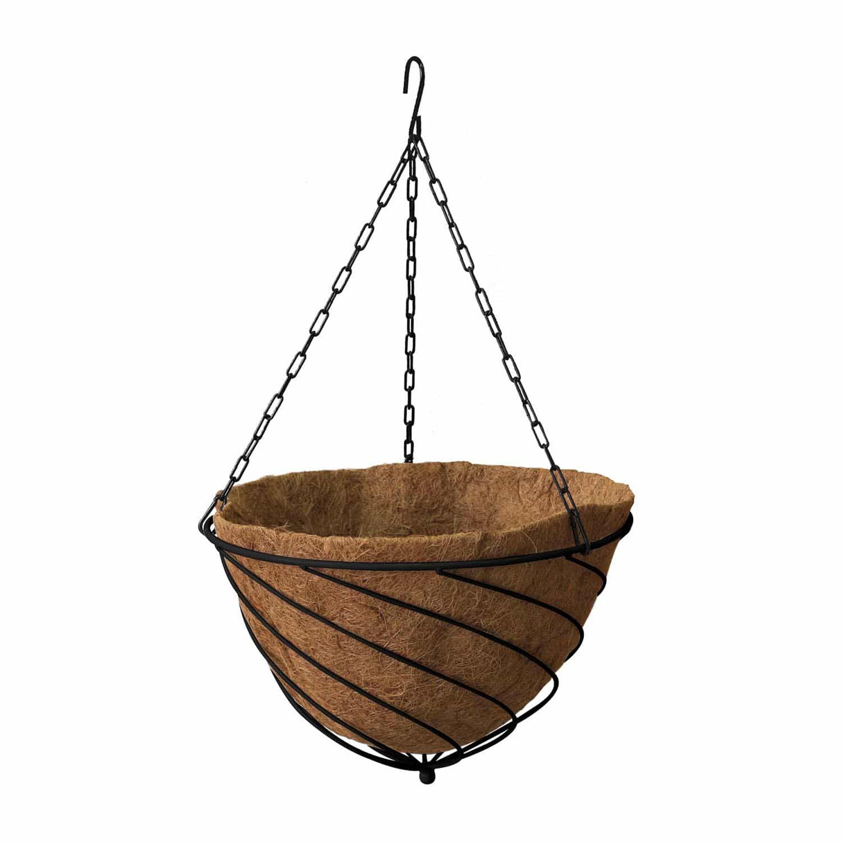 Hanging Basket Tear Drop with Liner Hammertone