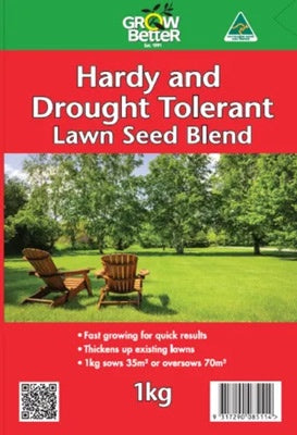 Hardy Drought Tolerant Lawn Seed Blend 1kg
