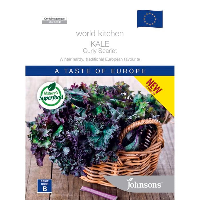 World Kitchen Kale Curly Scarlet Seeds