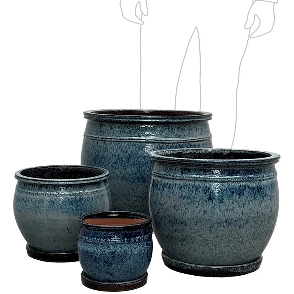 Magnum Planter & Saucer Seascape