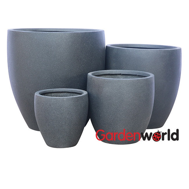 MONTAGUE EGG POT DARK GREY