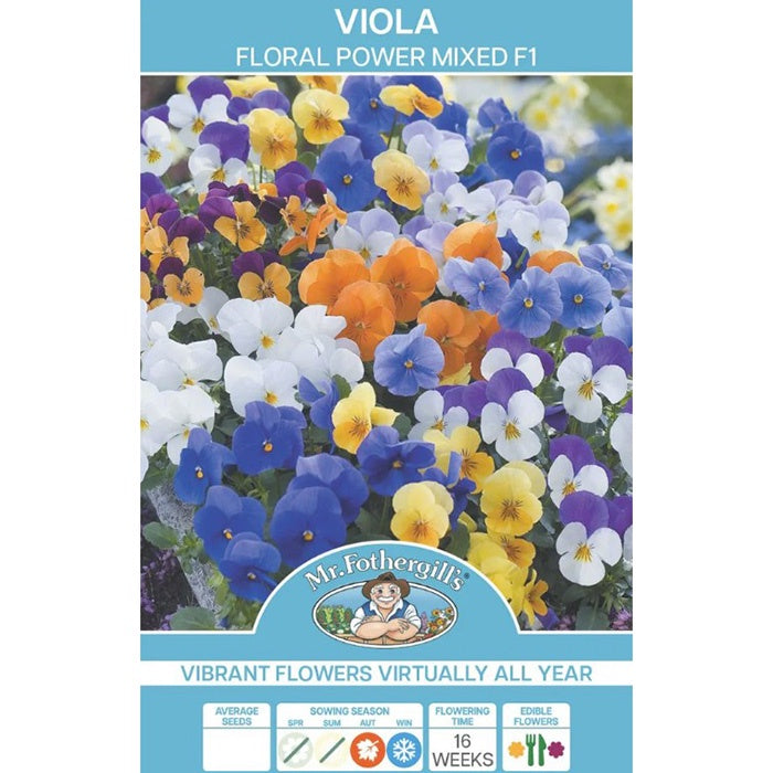 Viola Floral Power Mixed F1 Seeds