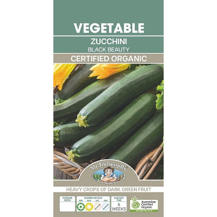 Zucchini Black Beauty - Organic Seeds