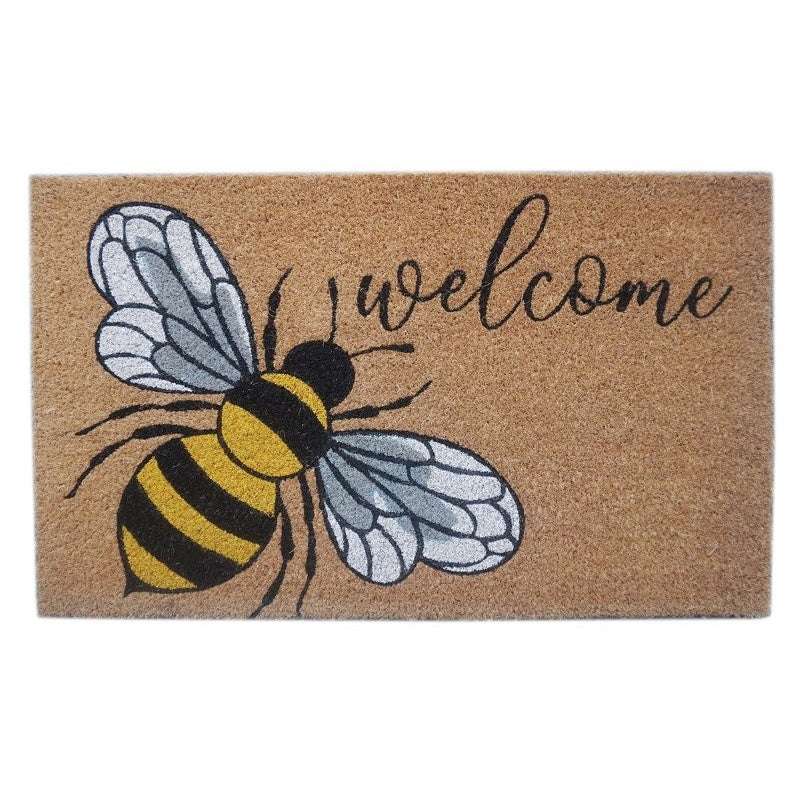 Doormat Welcome Bee 45x75