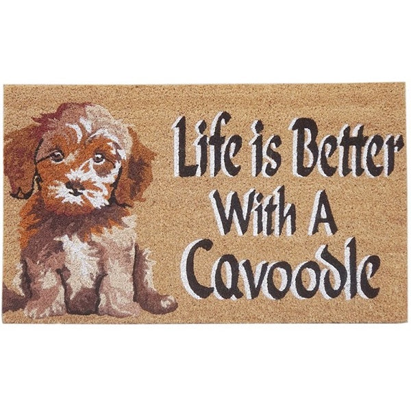 Doormat Life is Better Cavoodle