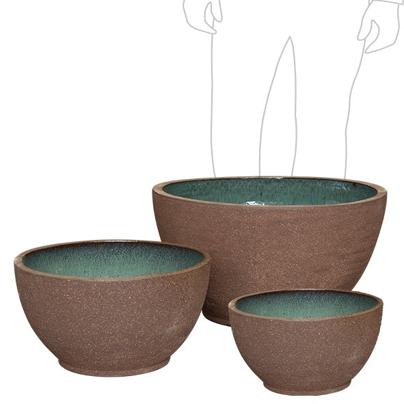 Foshan Water Bowl Graphite Aqua