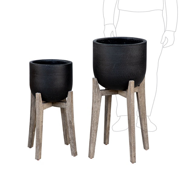 Metrolite Cup Pot With Stand Blackstone