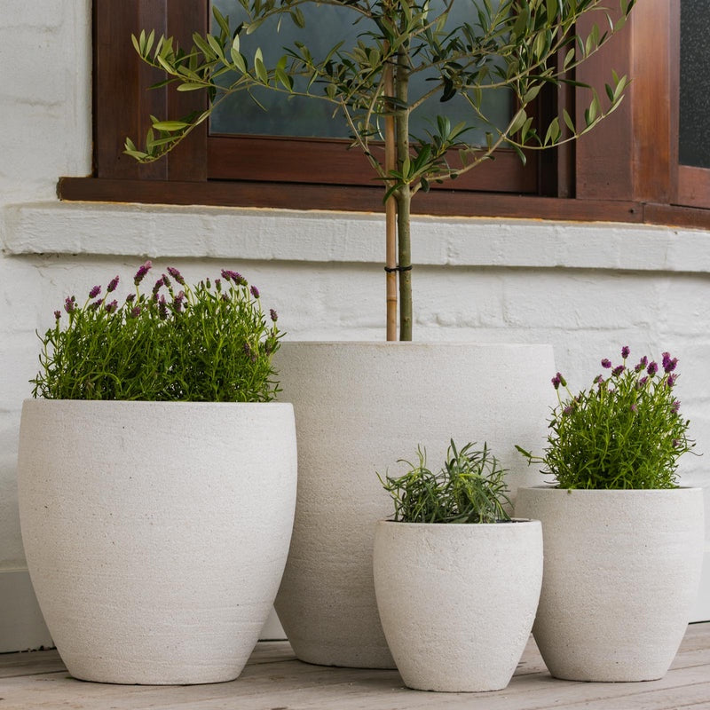 Montague Egg Pot - Lava White
