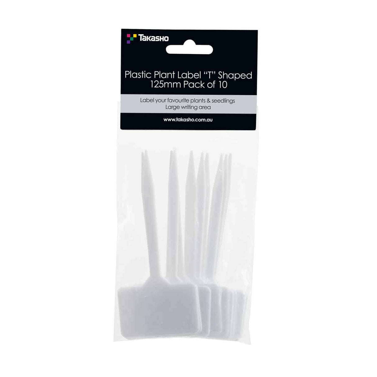 Plastic Plant Label T-Shaped 125mm - 10 Pack